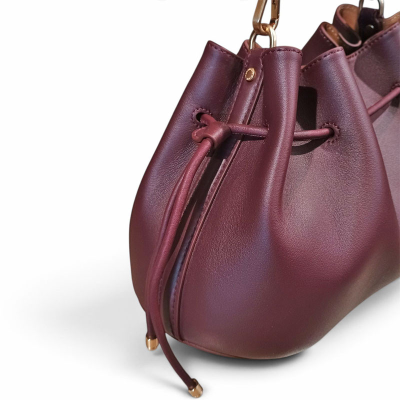 Sac Pourchet FLORIN 26003 bordeaux détail