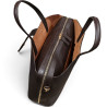 Sac porte document Pourchet Cavalcade 20015 marron chocolat dessus