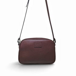 Sac Minaudiere Berthille marron palissandre face