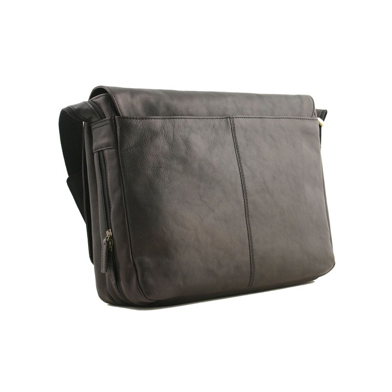 Sac besace ordinateur G. Hénon 5273 choco face