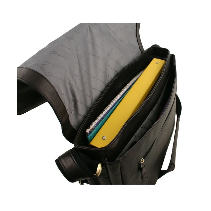 Sac besace ordinateur G. Hénon 5273 choco face