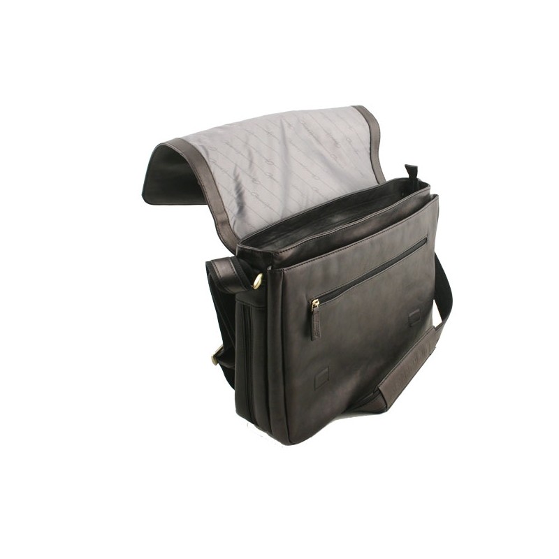 Sac besace ordinateur G. Hénon 5273 choco face