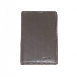 Portefeuille Gérard Henon 3 volets en cuir vieilli