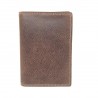 Portefeuille Gérard Henon 3 volets en cuir vieilli Portefeuille Gérard Henon 3 volets en cuir vieilli