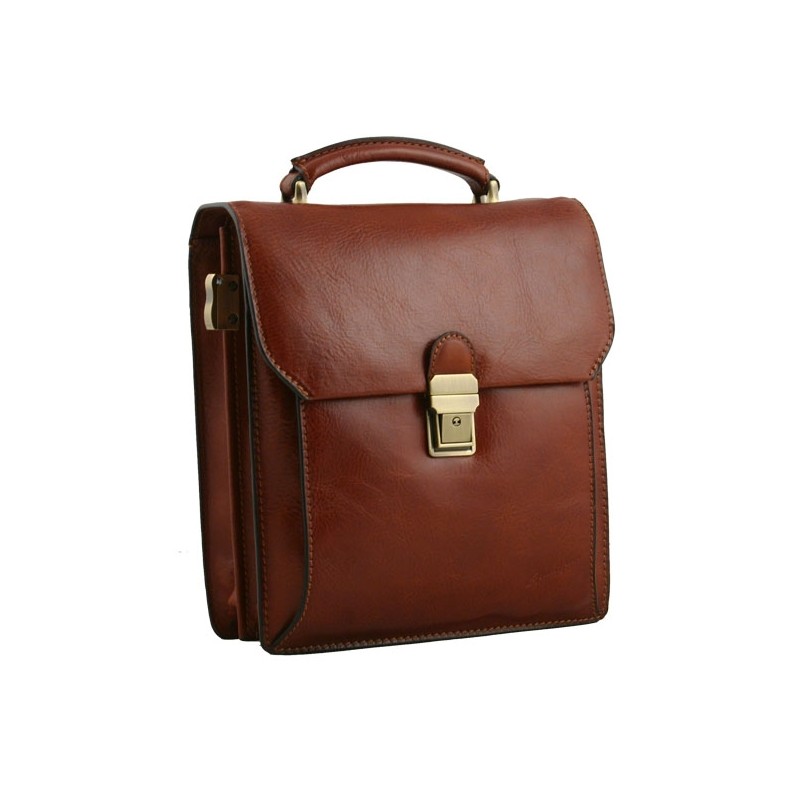 G. HENON grand sac homme cuir