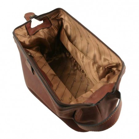 Trousse de toilette en cuir véritable homme - Hecten