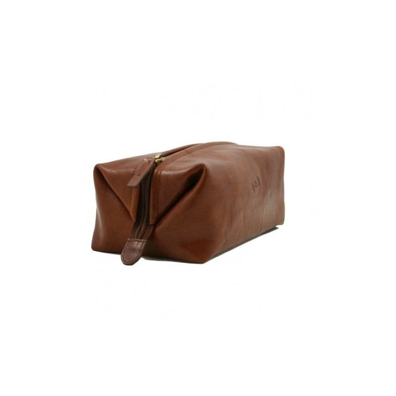 THE BRIDGE - Trousse de Toilette en cuir antiqué