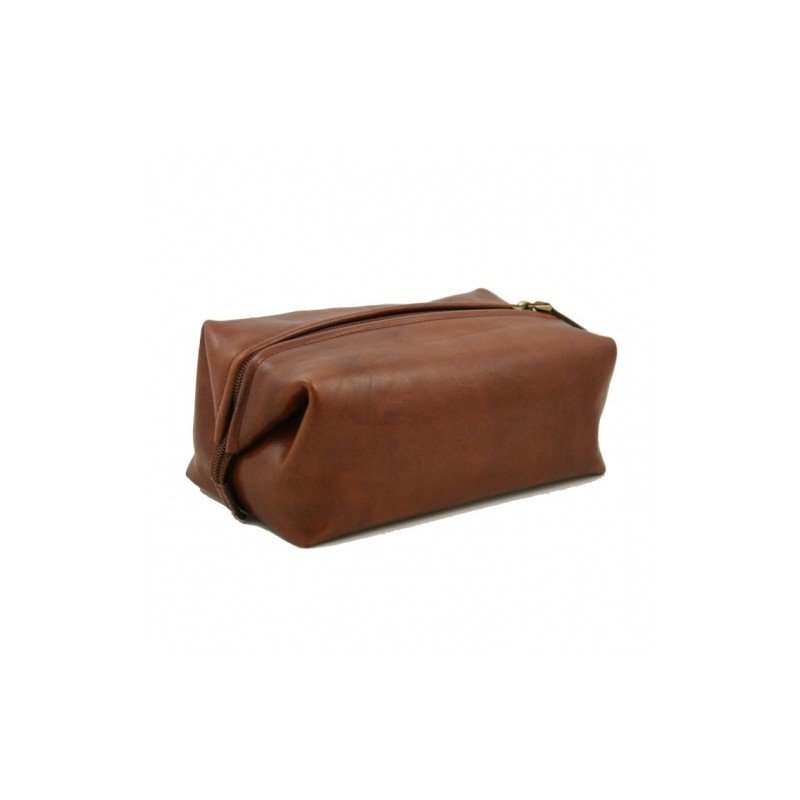 THE BRIDGE - Trousse de Toilette en cuir antiqué