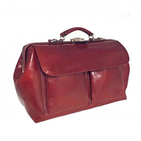 MUTSAERS - Serviette en cuir pour médecin 41cm  avec poches