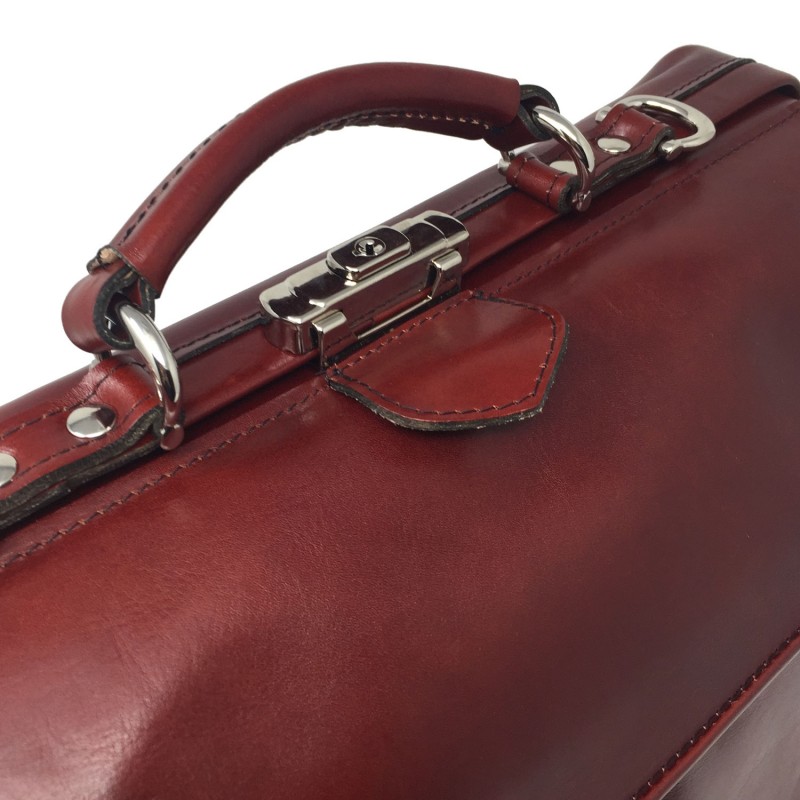 MUTSAERS - Serviette en cuir pour médecin 41cm  avec poches