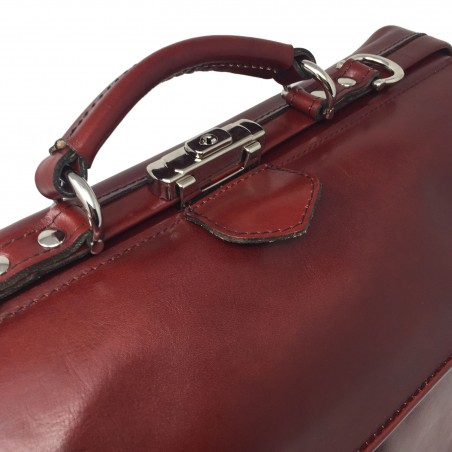 MUTSAERS - Serviette en cuir pour médecin 41cm  avec poches