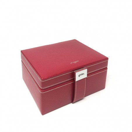 LE TANNEUR Coffret bijoux rouge 7318