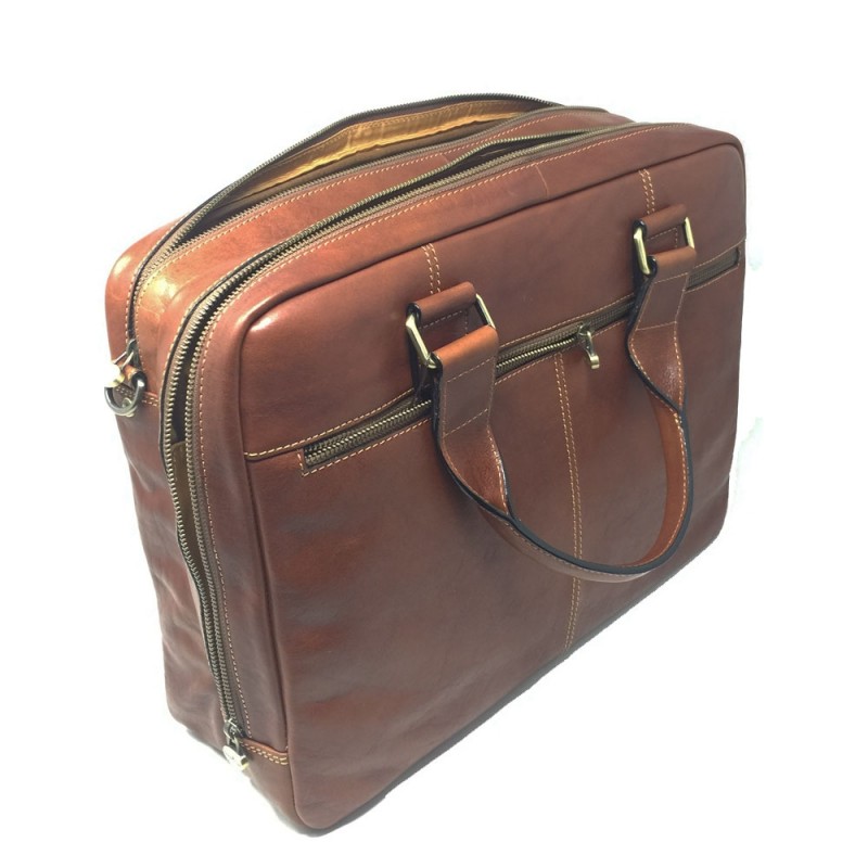 G.CONTI grand porte doc medical cuir cognac