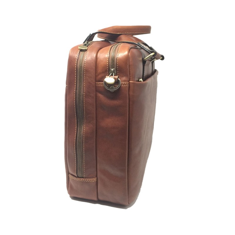 G.CONTI grand porte doc medical cuir cognac cote