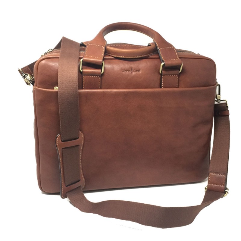 G.CONTI grand porte doc medical cuir cognac