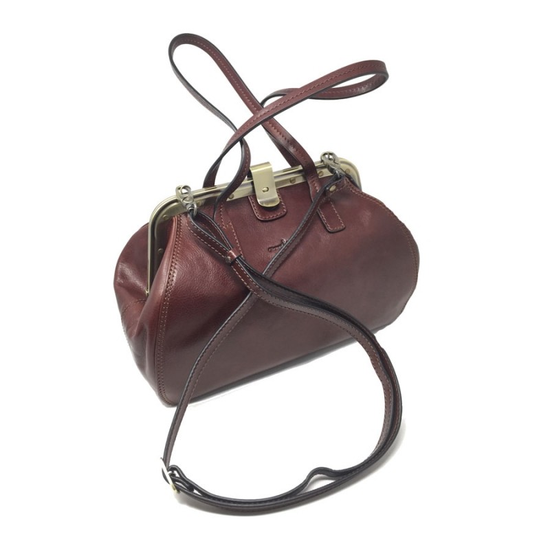 Gianni CONTI sac épaule fermoir style vintage valisette cuir 9403883