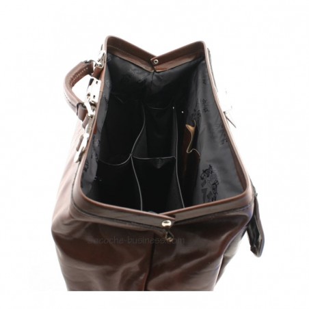 MUTSAERS - Serviette en cuir pour médecin 41cm  avec poches