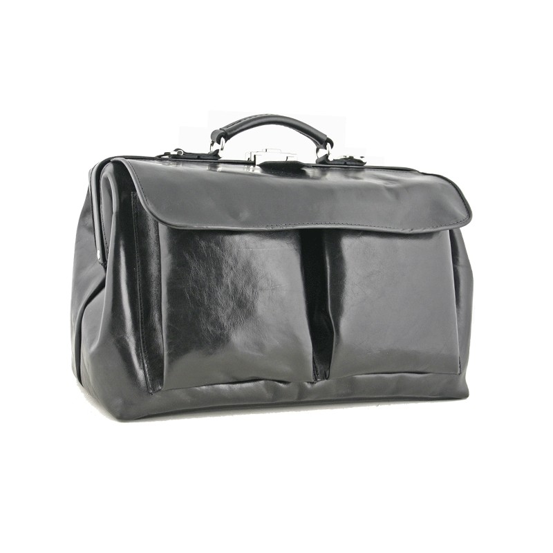 MUTSAERS - Serviette en cuir pour médecin 41cm  avec poches