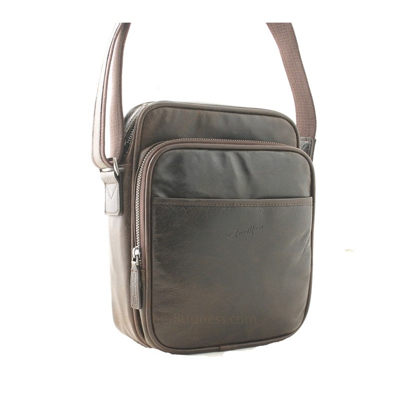 sac homme Henon Outland 8353 marron fauvecote