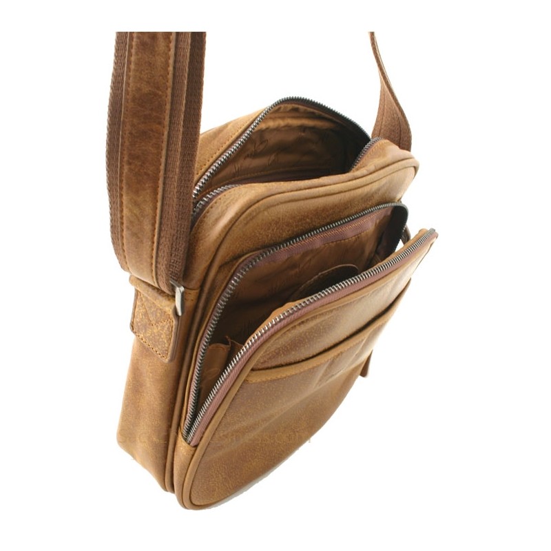 sac homme Henon Outland 8353 marron fauvecote