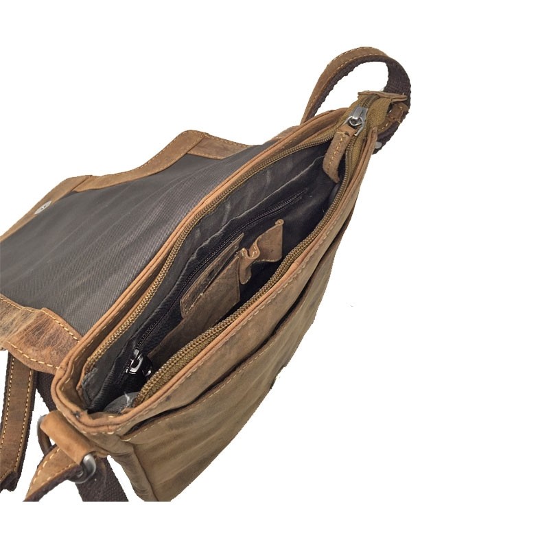 Sac travers cuir GREENburry 1650 ouvert2