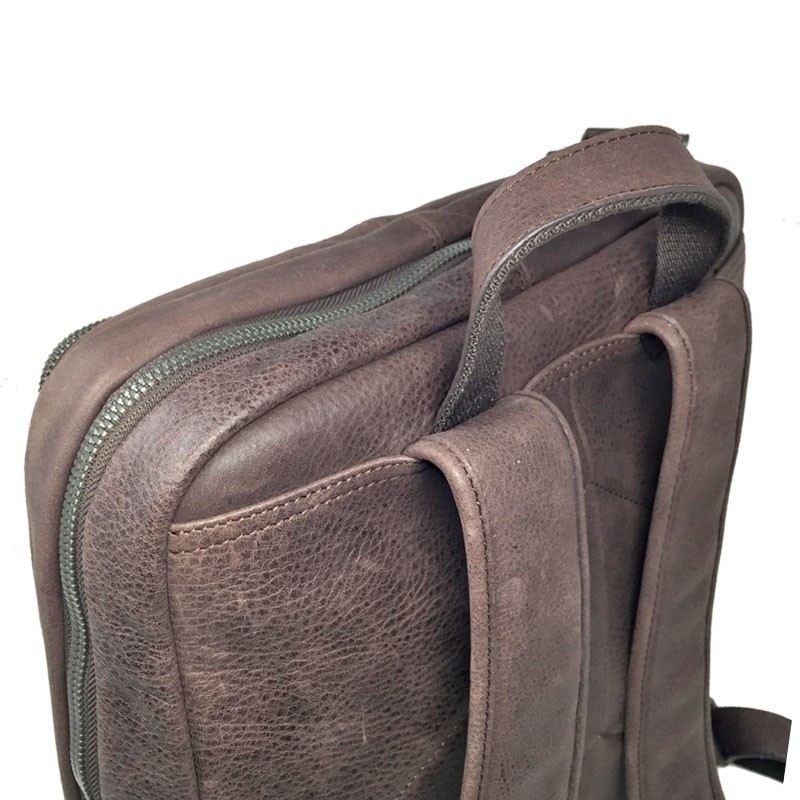 HENON sac à dos PC17" VINTAGE 7166 cognac