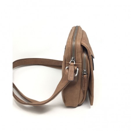 GERARD HENON Sacoche Homme cognac 7102 coté