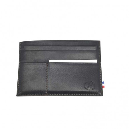 enveloppe cuir papier identité frandi 5248 noir face enveloppe cuir papier identité frandi 5248 noir face