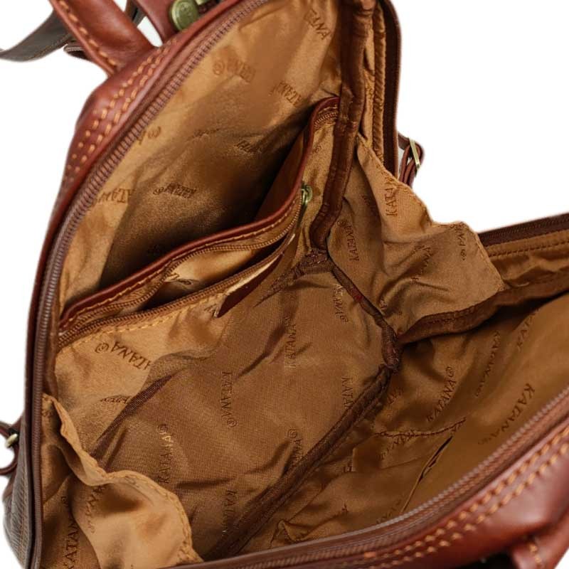 sac à dos KATANA 322016 marron  interieur