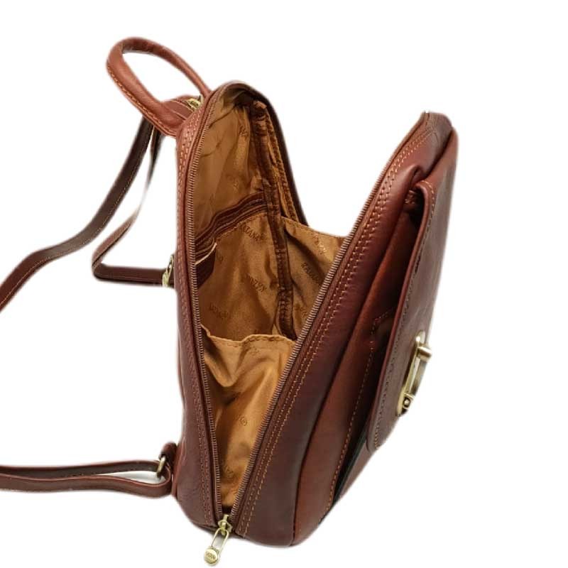 sac à dos KATANA 322016 marron  ouvert