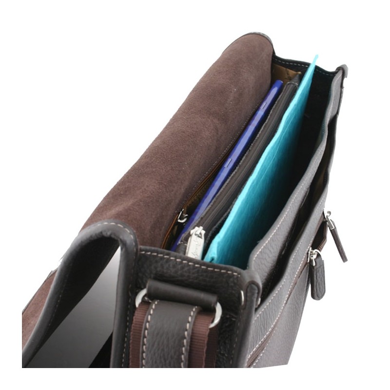 Petite Gibecière Henon 2952 choco interieur