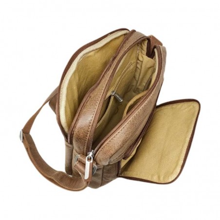 Arthur aston 62-1040 sac homme cognac ouvert Arthur aston 62-1040 sac homme cognac ouvert
