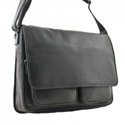 Sac besace Grande taille 8360 noir face