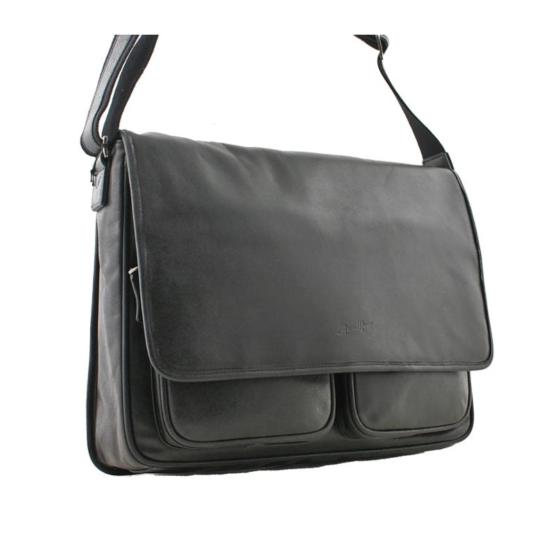 Sac besace Grande taille 8360 noir face