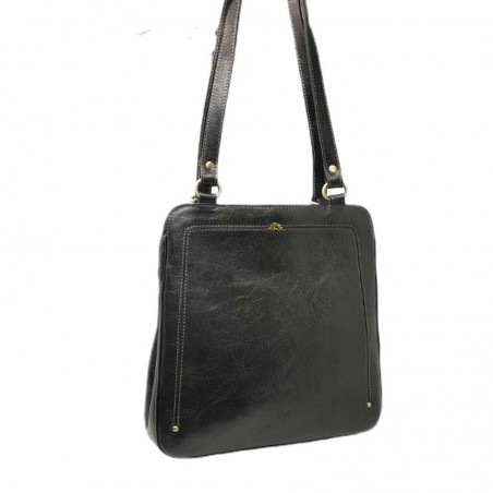 SAC A DOS TRANSFORMABLE  noir cuir