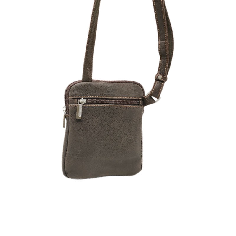 Arthur&Aston sacoche plate Homme 621036 choco dos