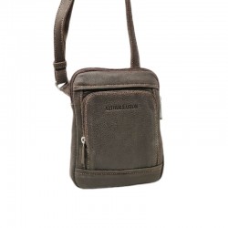 Arthur&Aston sacoche plate Homme 621036 choco face