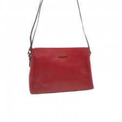 sac Marta POnti cuir compartimenté rouge face 8106205