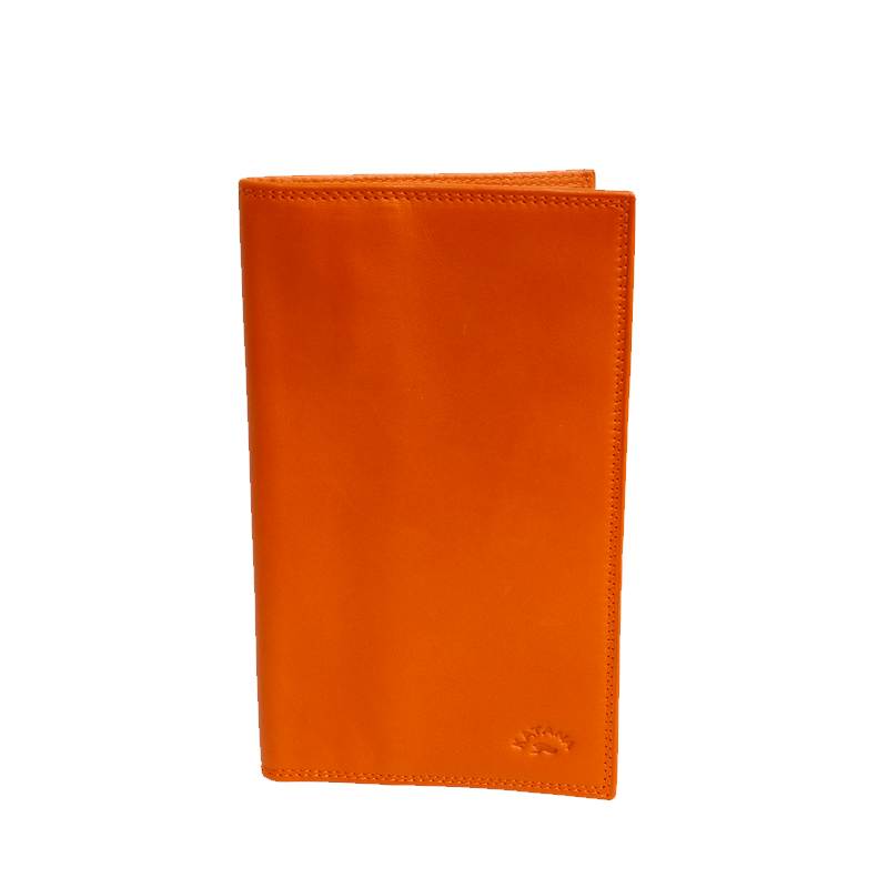 etui chequier cuir orange katana 753008