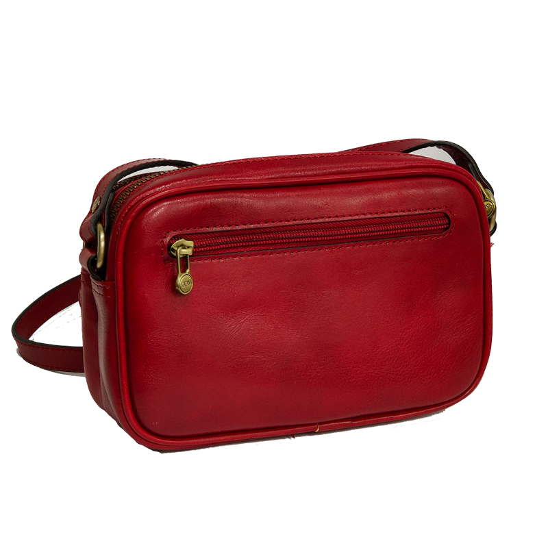 petit camera bag dame mode KATANA 2 zip 66821 rouge dos