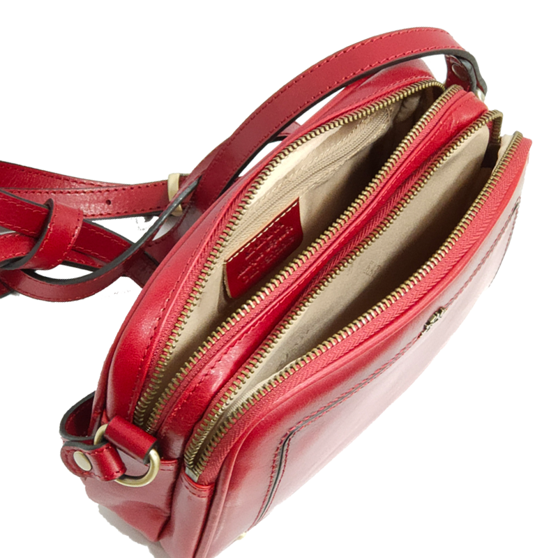 petit camera bag dame mode KATANA 2 zip 66821 rouge int