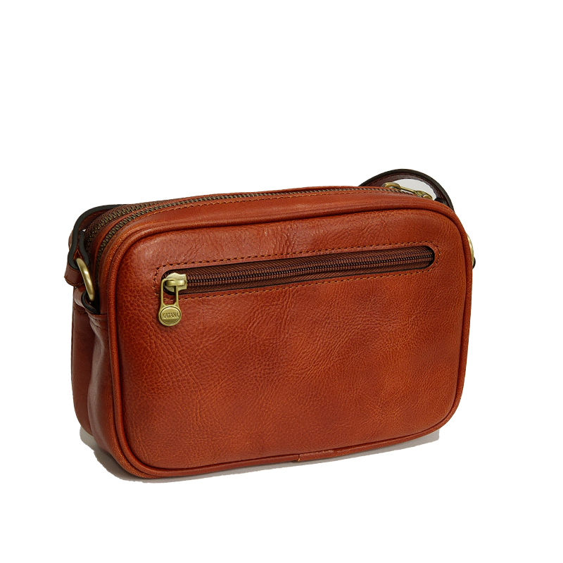 petit camera bag dame mode KATANA 2 zip 66821 marron dos